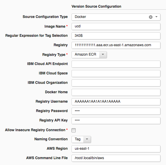 Sample Configuration Amazon ECS